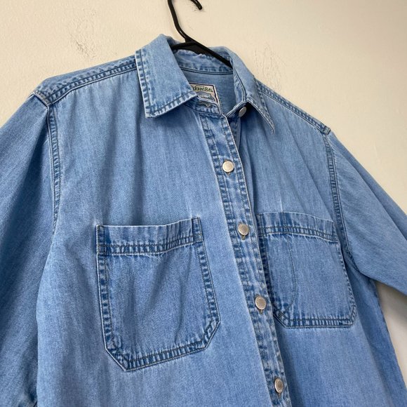 St. John's Bay Denim Collection Button-Up Shirt size S - Picture 13 of 16